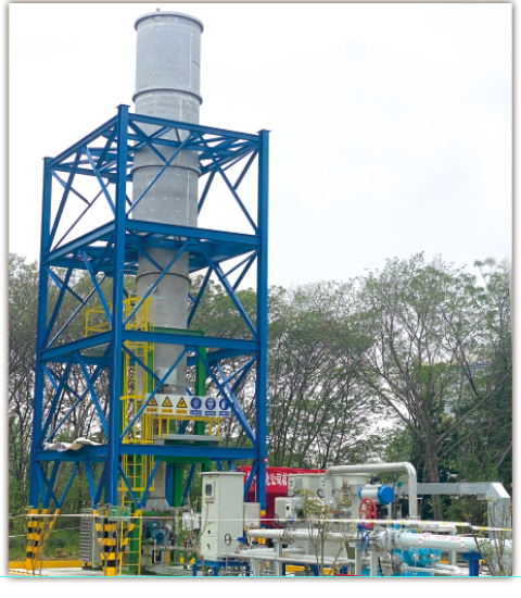 揚(yáng)子石化貯運(yùn)廠液體裝卸作業(yè)區(qū)、油品作業(yè)區(qū)、碼頭作業(yè)區(qū)共四套（金屬纖維表面凈燃燒技術(shù)）尾氣處理環(huán)保裝置